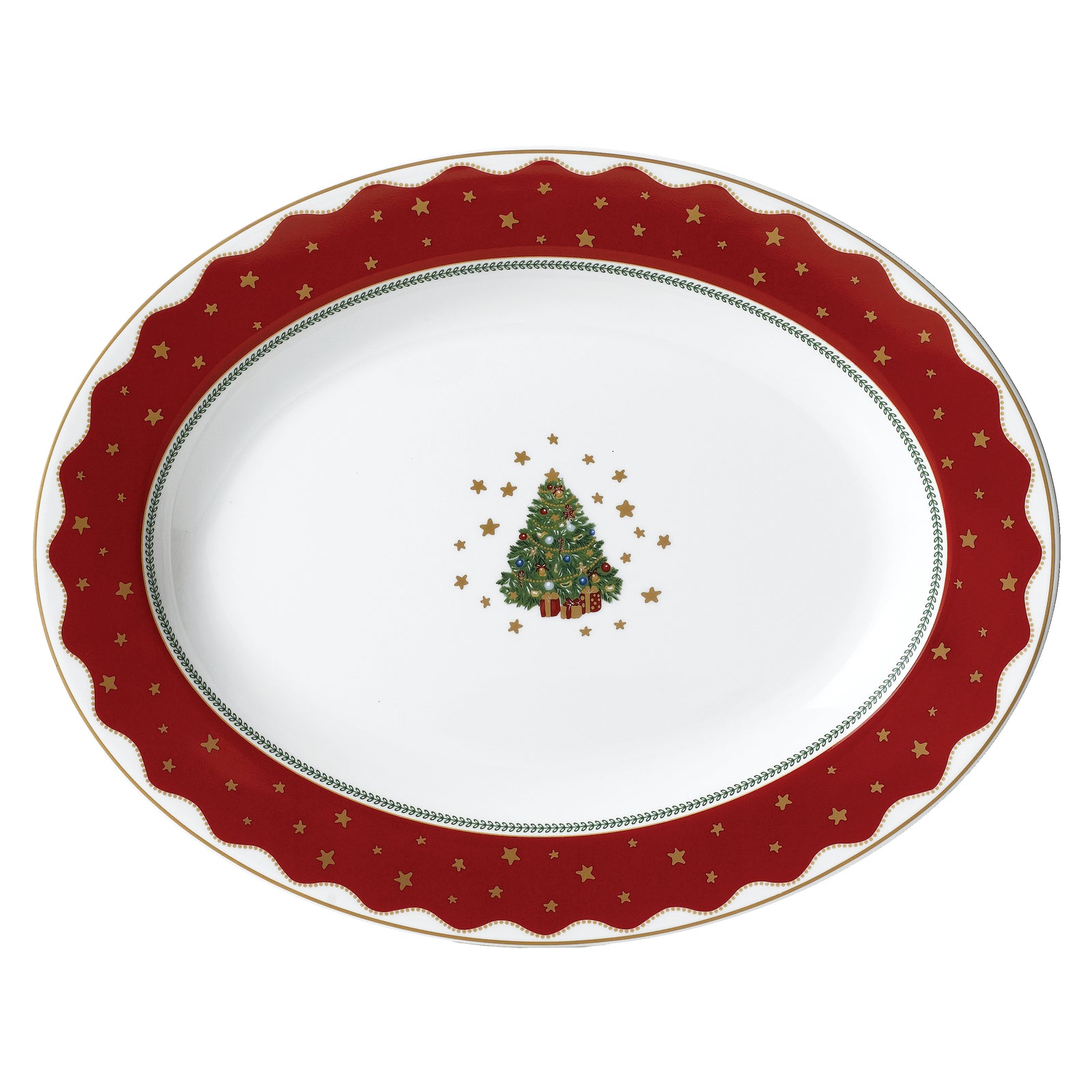 Prouna My Noel 14" Oval Platter White Background Photo