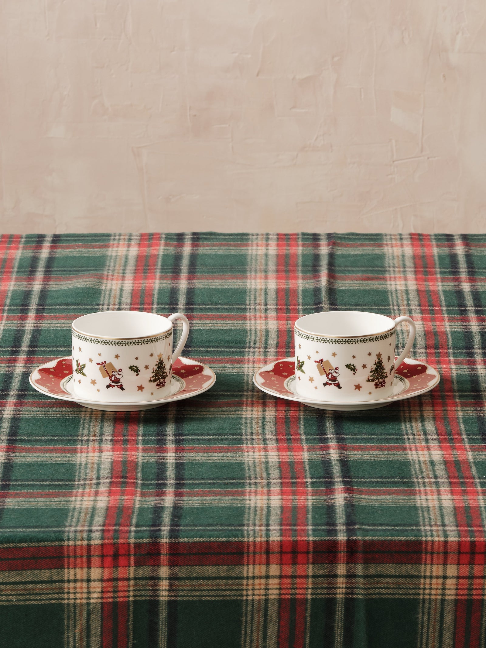 Prouna My Noel Tea Cup & Saucer White Background Photo