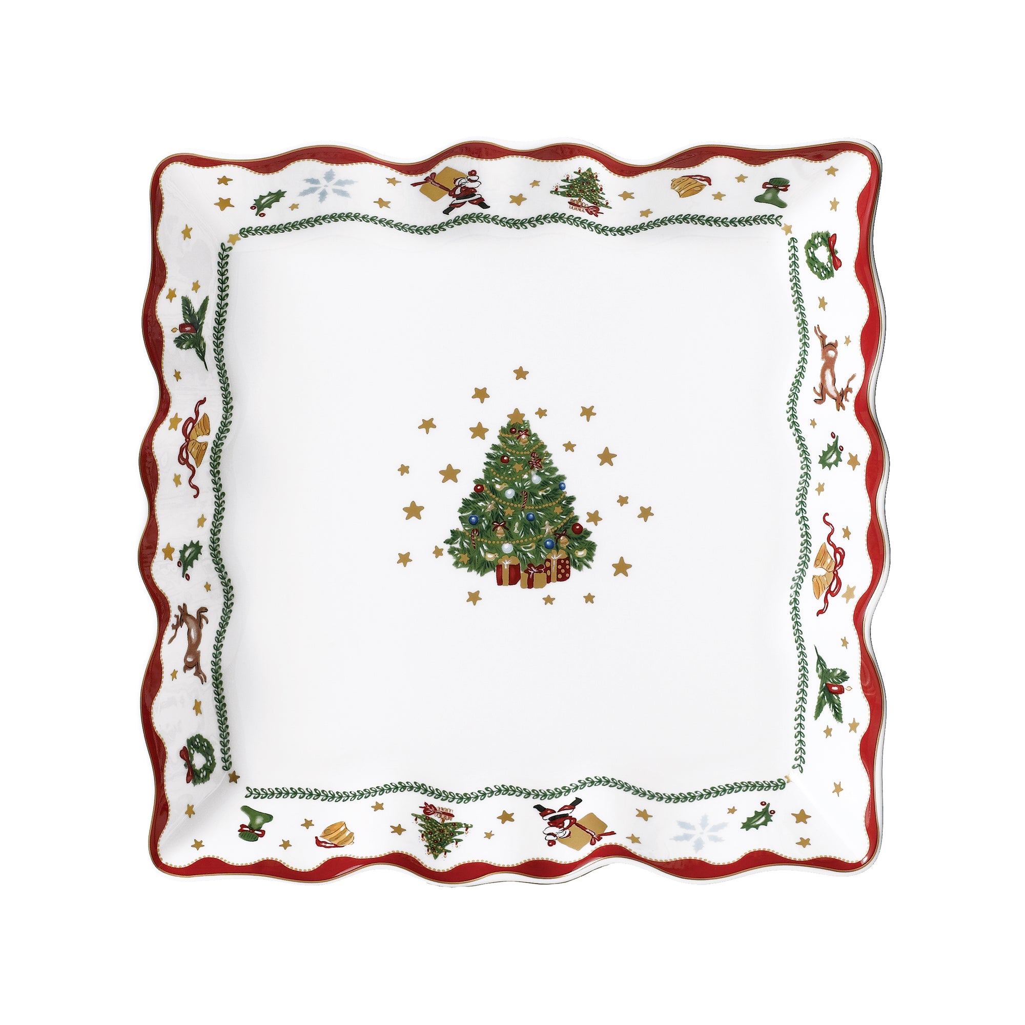 Prouna My Noel 9" Lace Square Tray White Background Photo