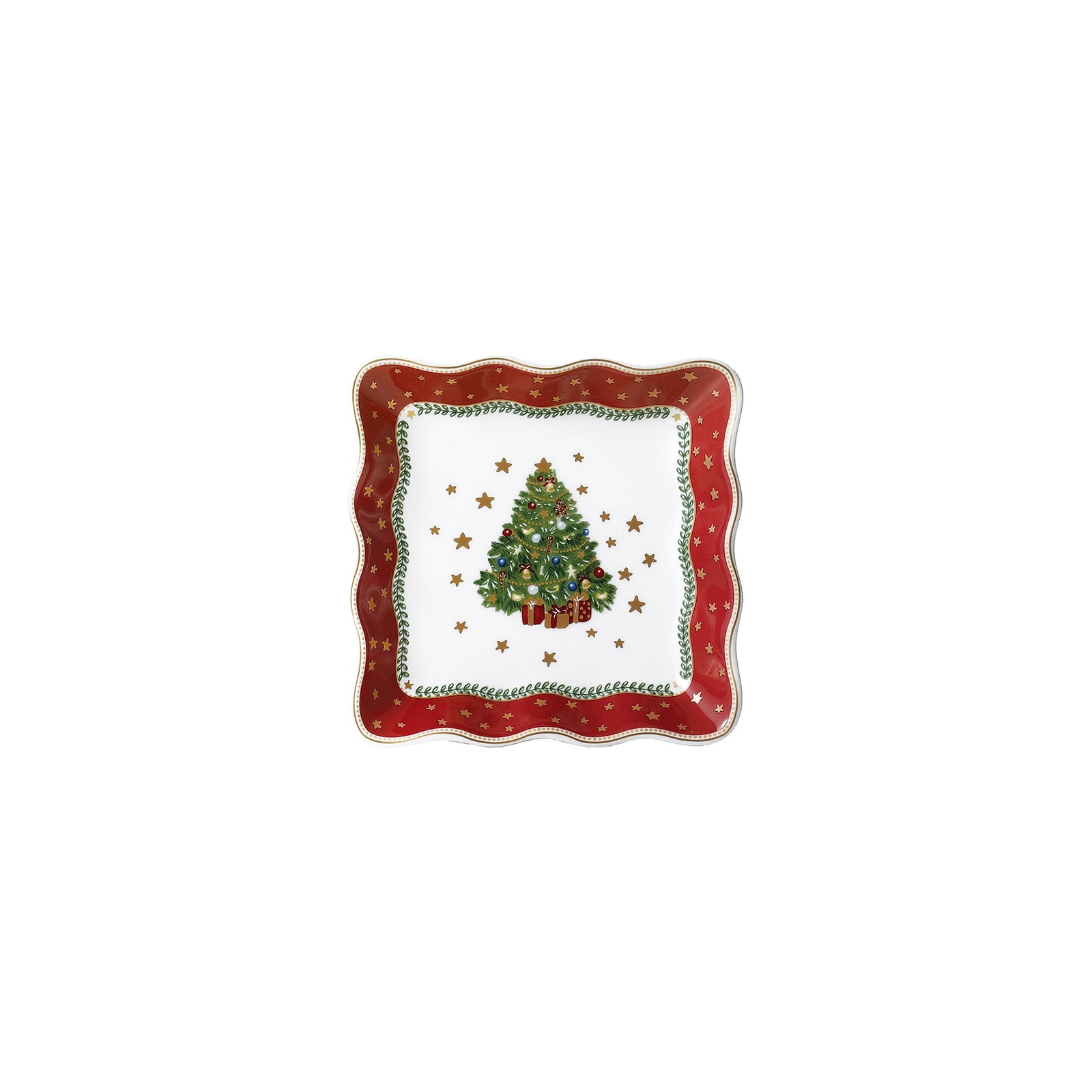 Prouna My Noel 4" Lace Square Tray White Background Photo