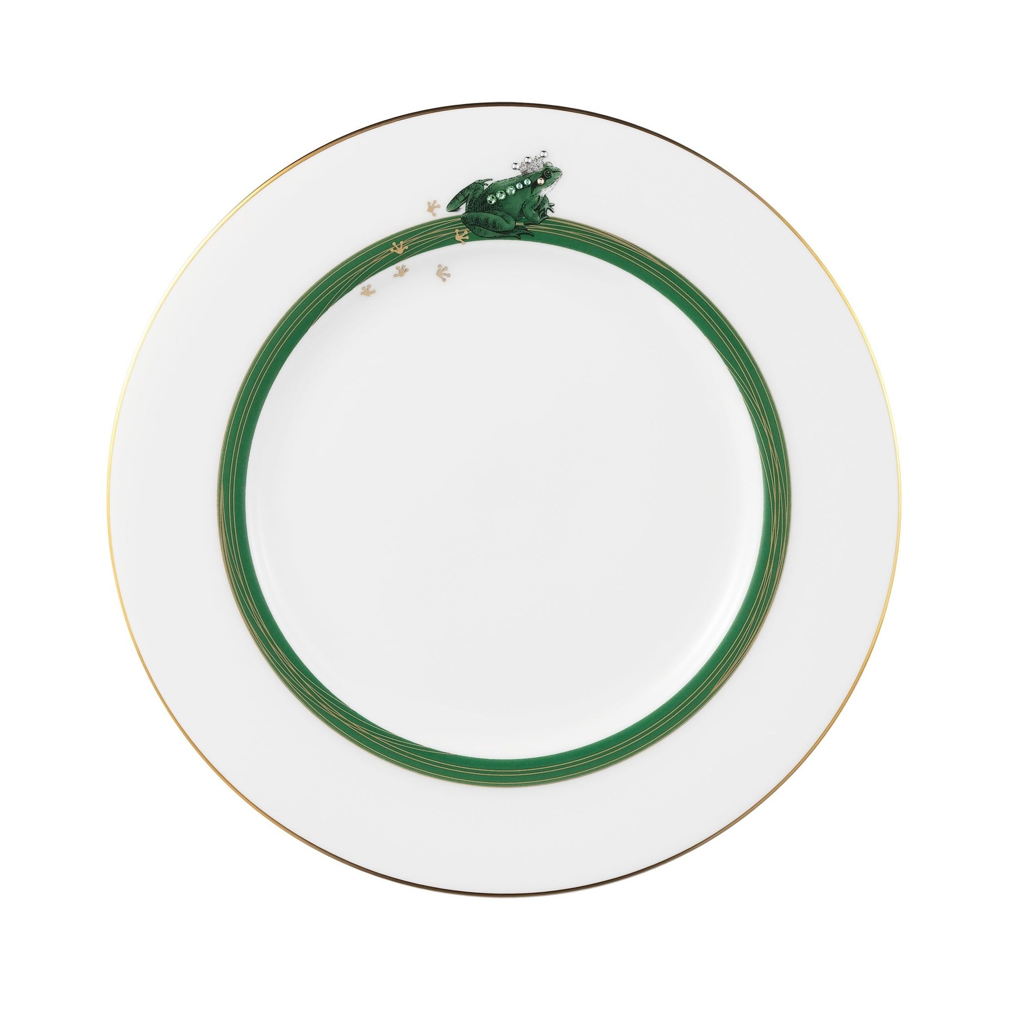 Prouna My Frog Prince Salad / Dessert Plate White Background Photo