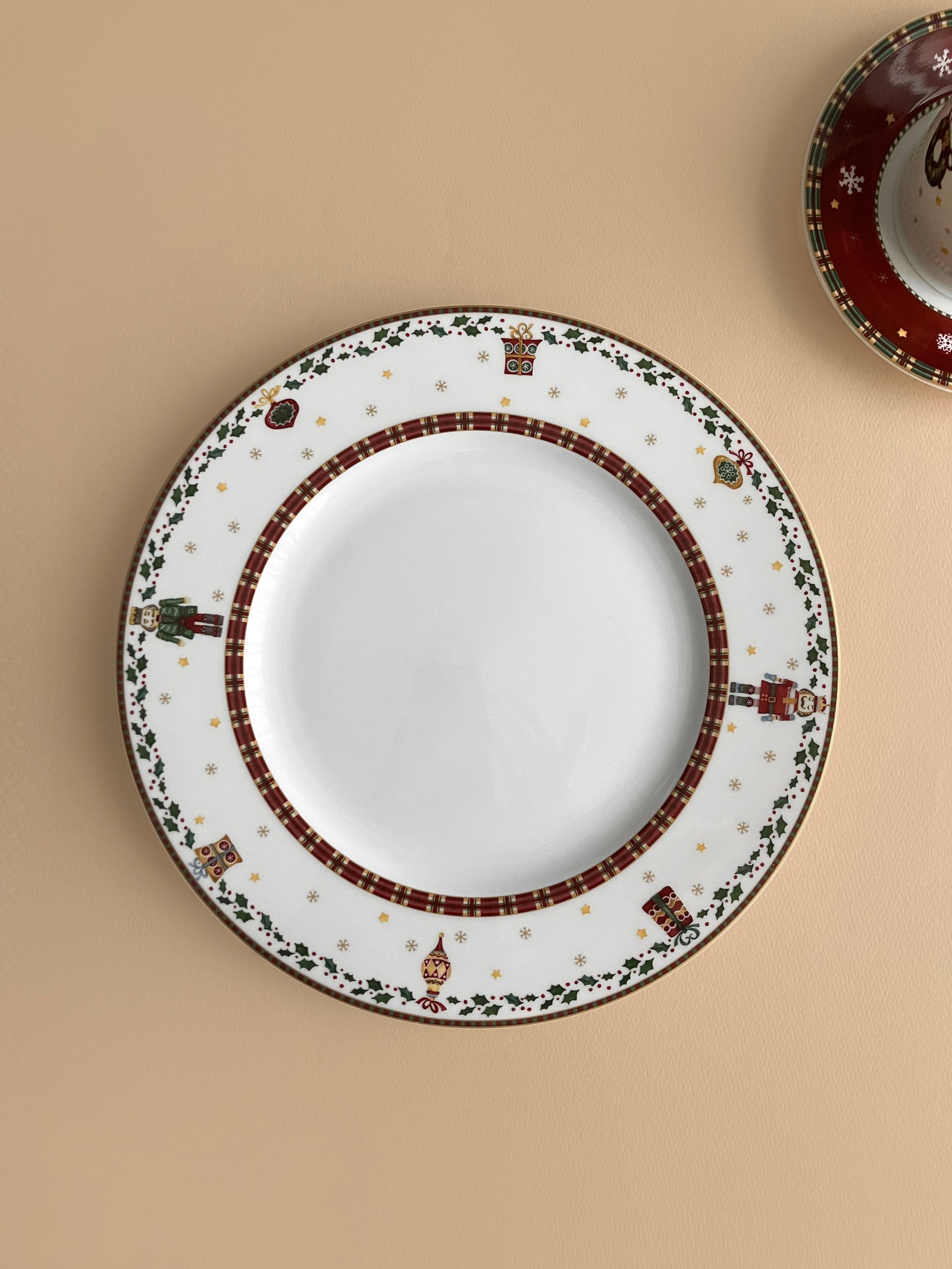 Prouna Nutcracker Dinner Plate White Background Photo