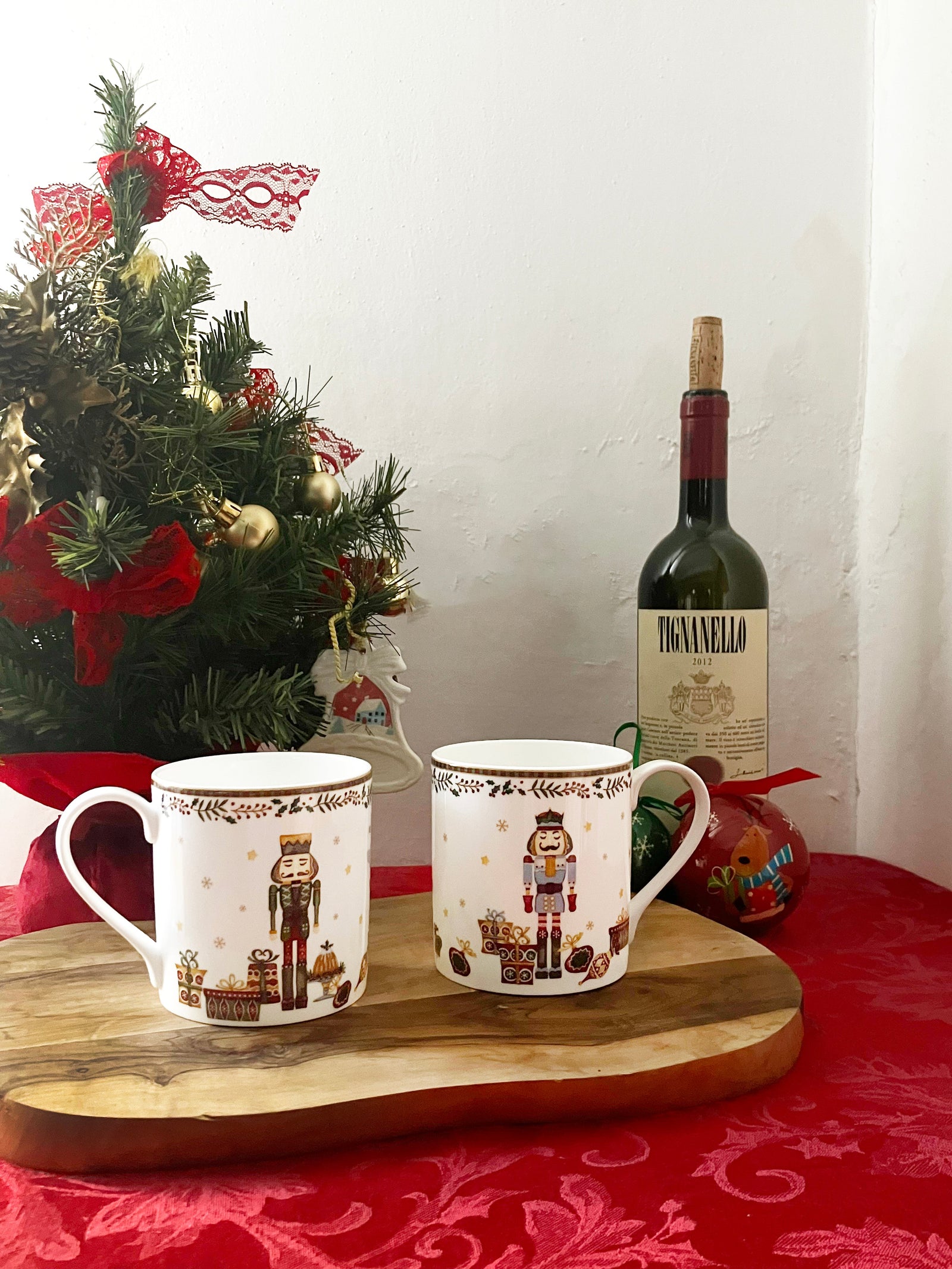 Prouna Nutcracker Mug Set of 4 White Background Photo