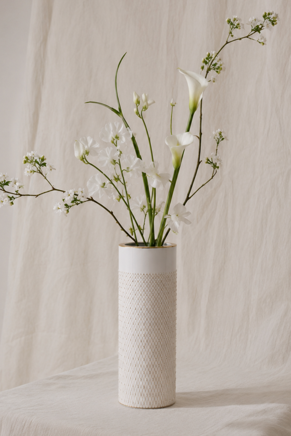 Prouna Princess Gold Vase White Background Photo