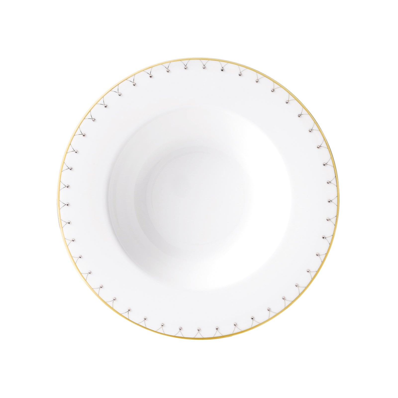 Prouna Princess Gold Soup Bowl White Background Photo