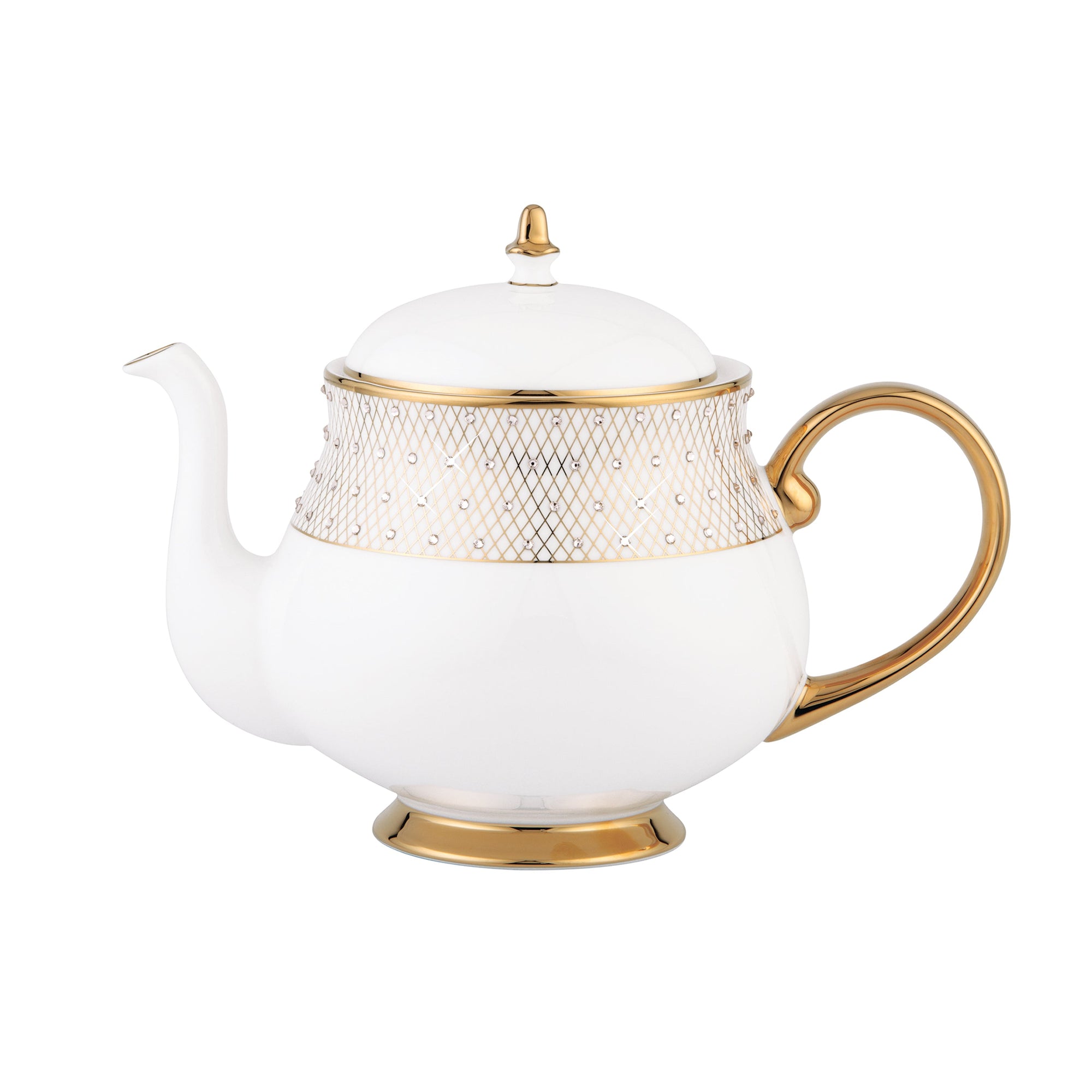 Prouna Princess Gold Teapot White Background Photo