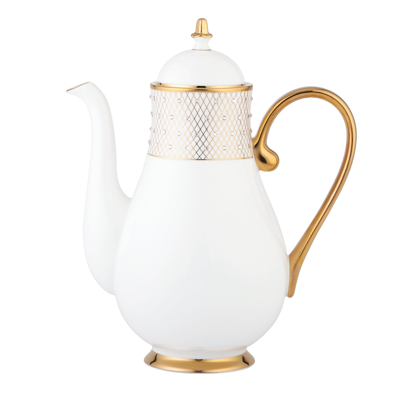 Prouna Princess Gold Coffee Pot White Background Photo
