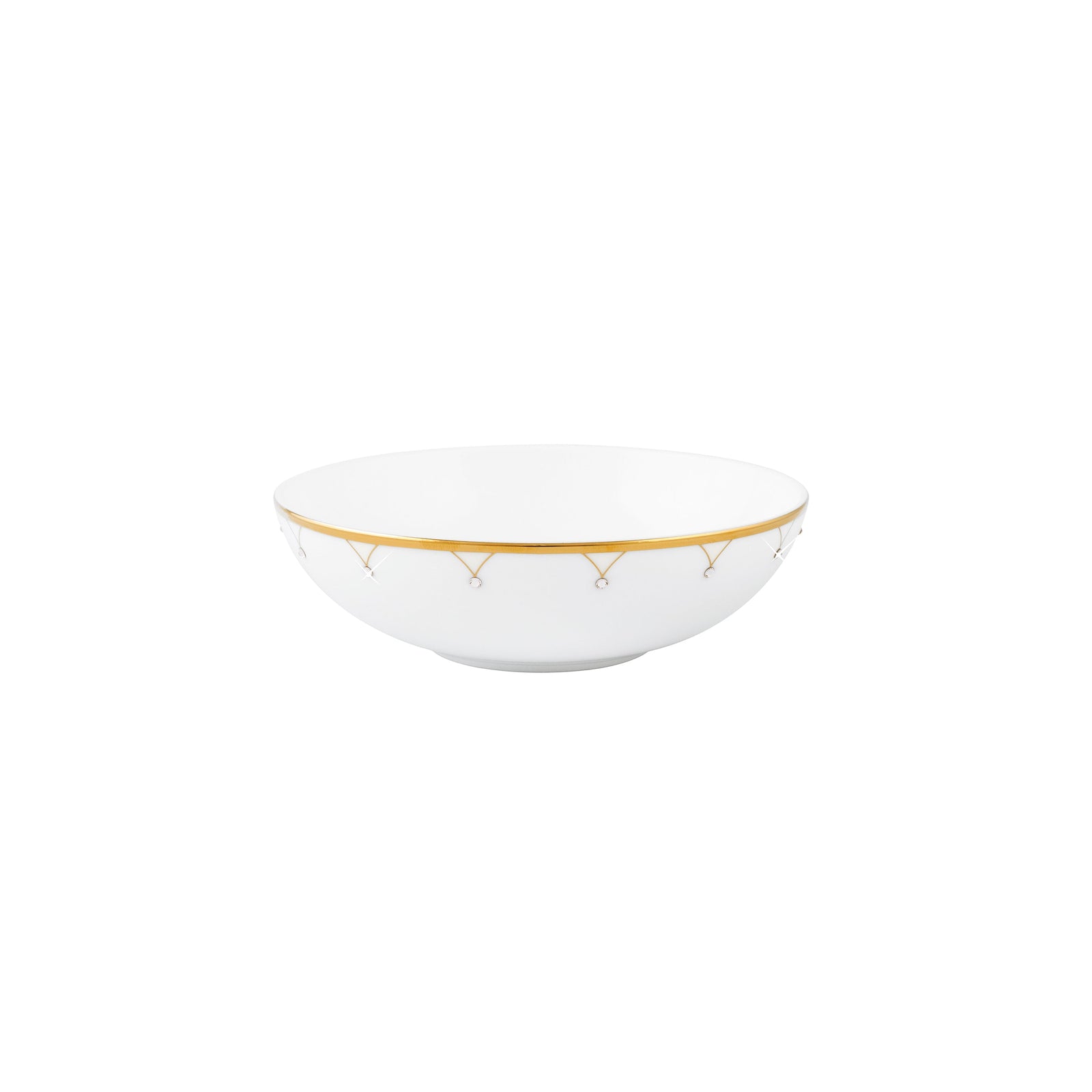 Prouna Princess Gold Fruit / Dessert Bowl White Background Photo