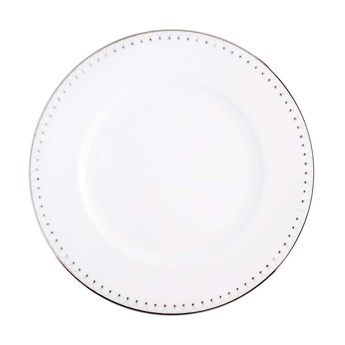 Prouna Princess Platinum Dinner Plate White Background Photo