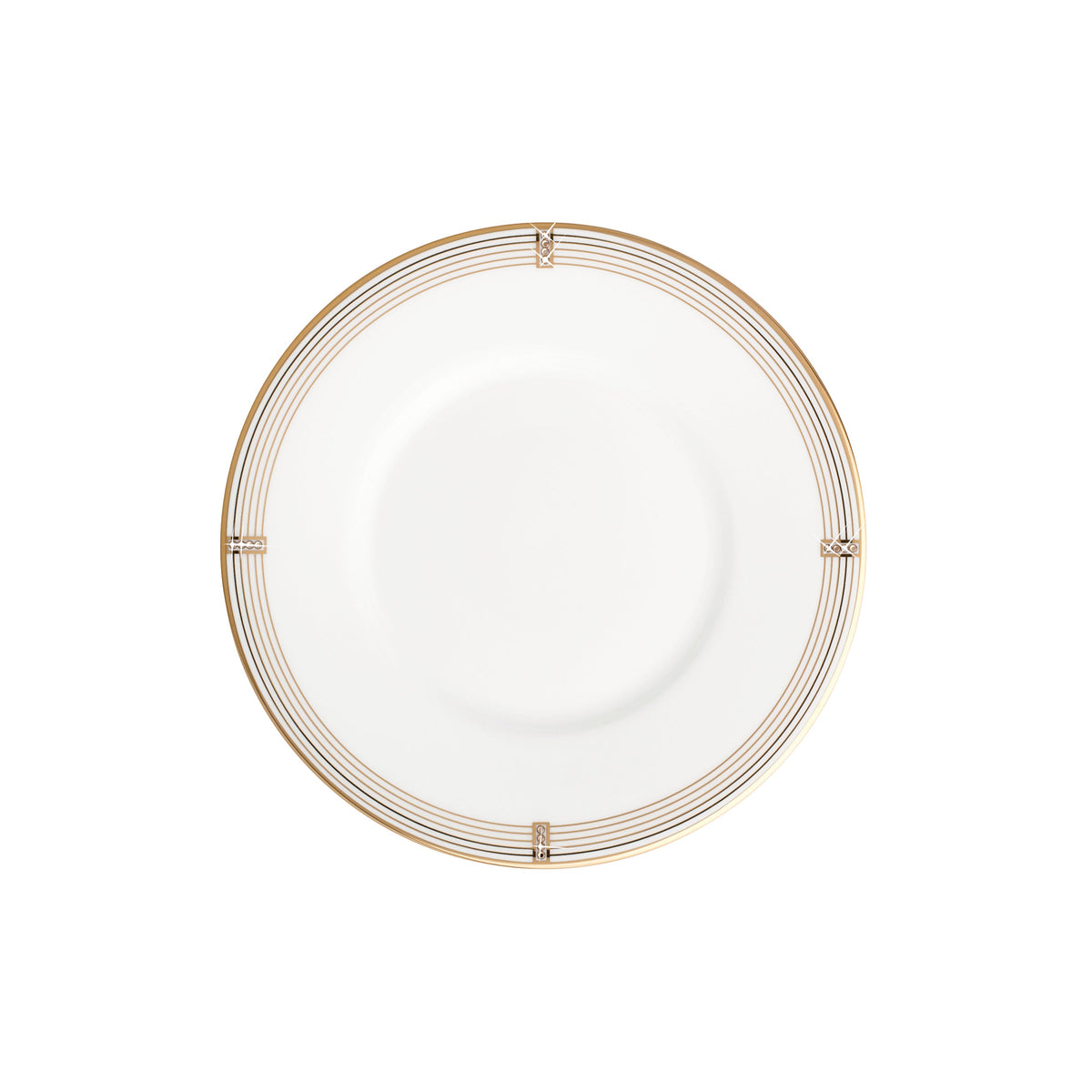 Prouna Regency Gold Bread &amp; Butter Plate White Background Photo