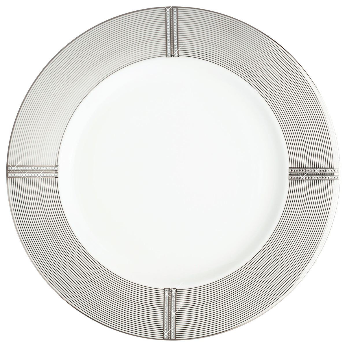 Prouna Regency Platinum Charger Plate White Background Photo