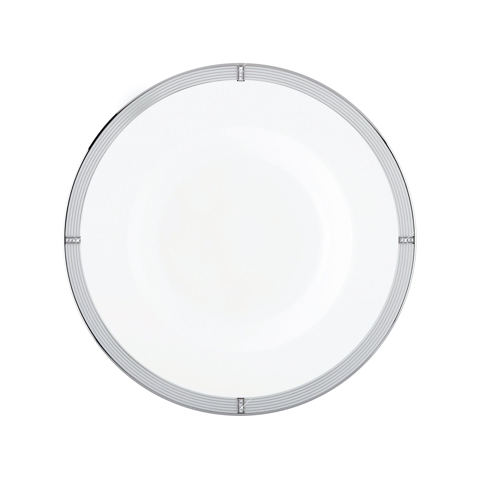 Prouna Regency Platinum Soup Bowl White Background Photo