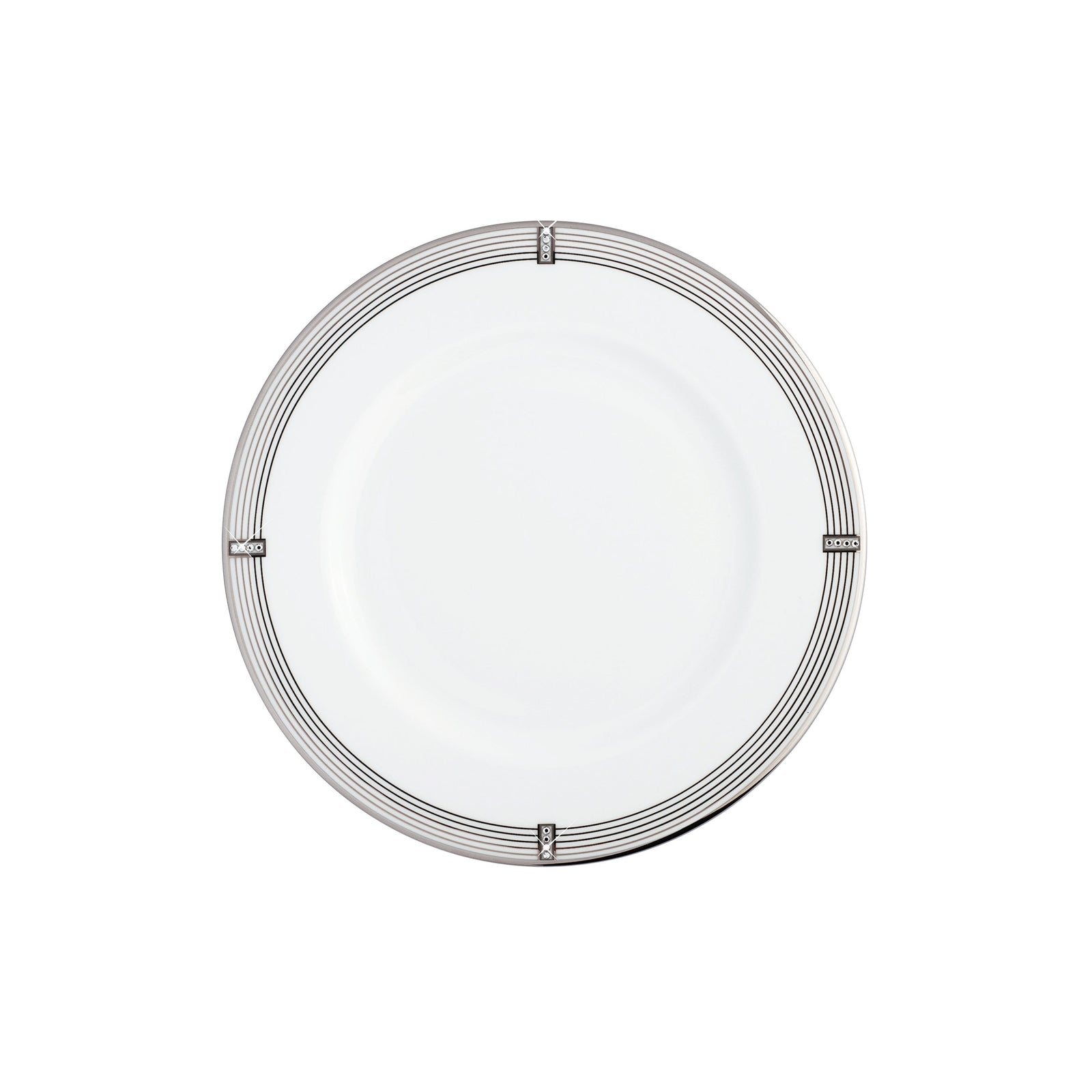 Prouna Regency Platinum Bread & Butter Plate White Background Photo