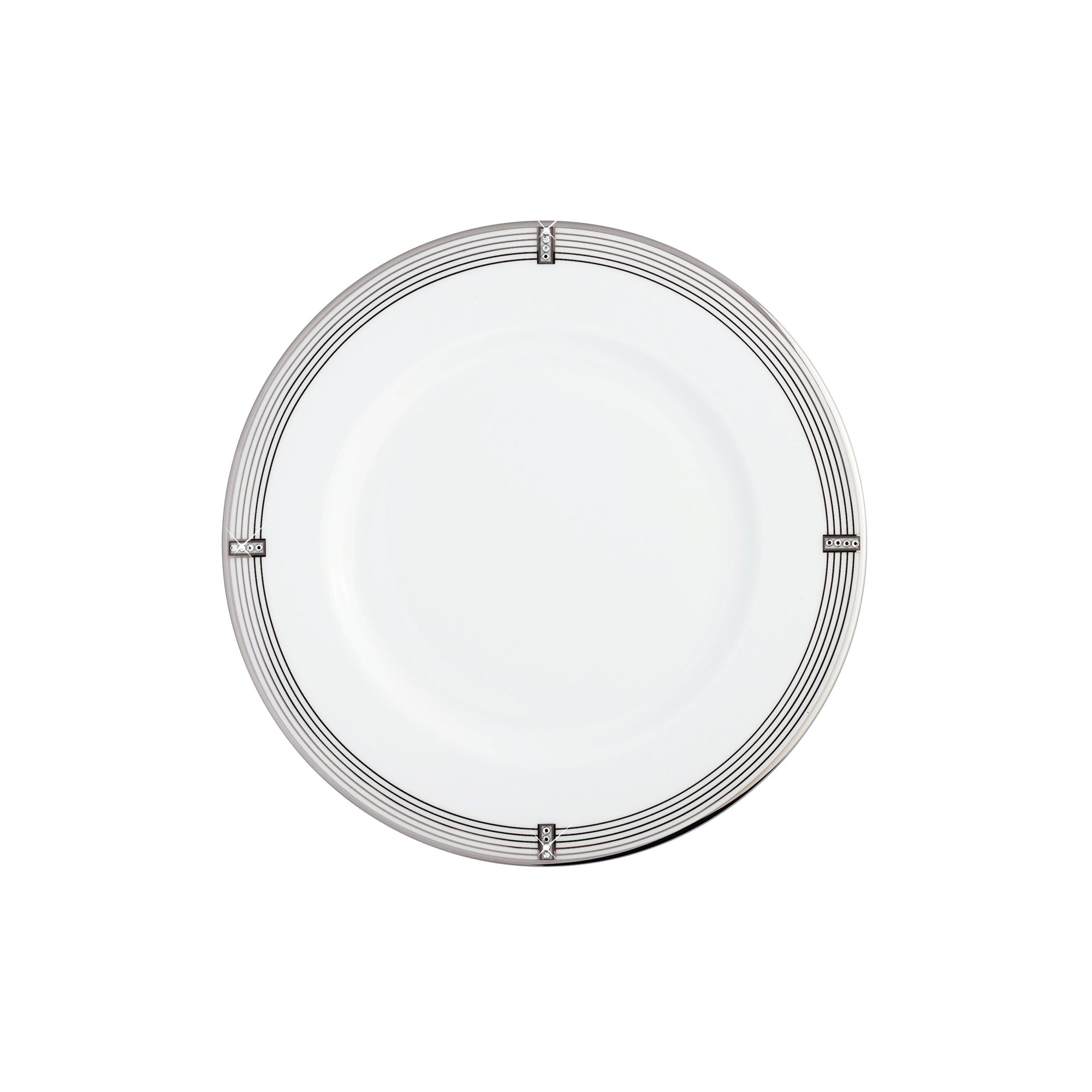 Prouna Regency Platinum Bread & Butter Plate White Background Photo