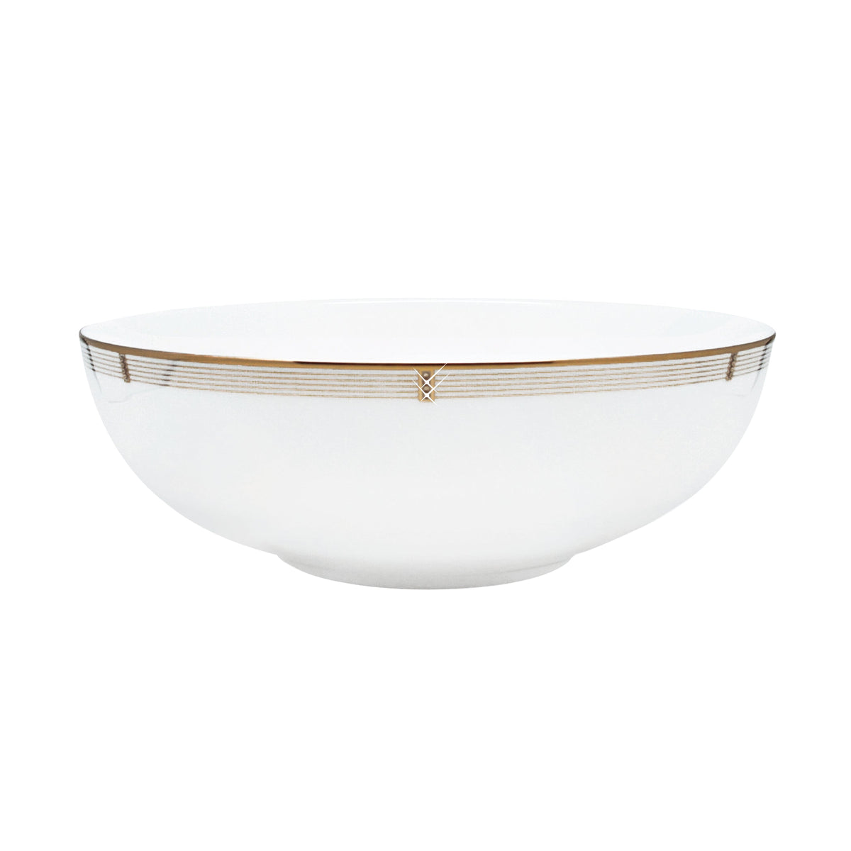 Prouna Regency Gold Serving Bowl White Background Photo