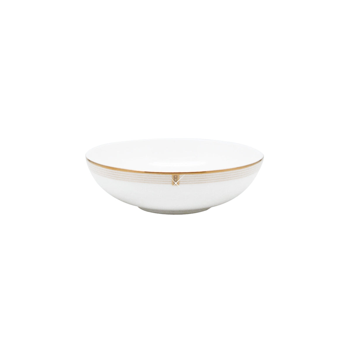 Prouna Regency Gold Fruit / Dessert Bowl White Background Photo