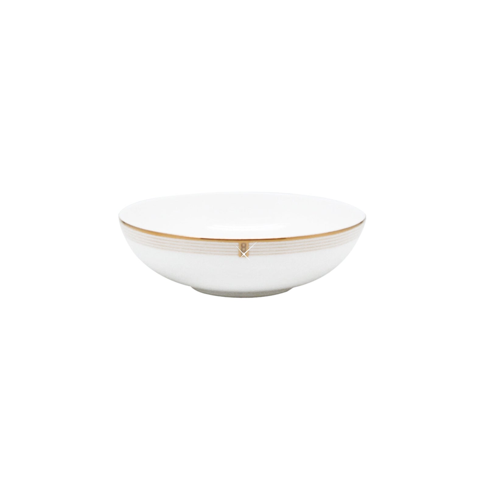 Prouna Regency Gold Fruit / Dessert Bowl White Background Photo