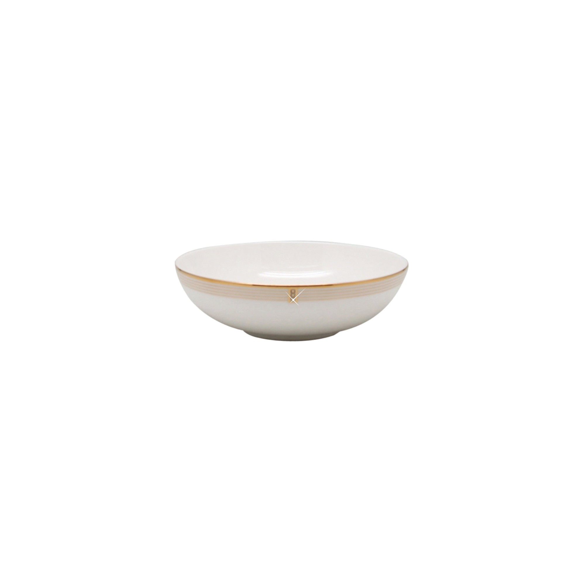 Prouna Regency Gold Fruit / Dessert Bowl White Background Photo