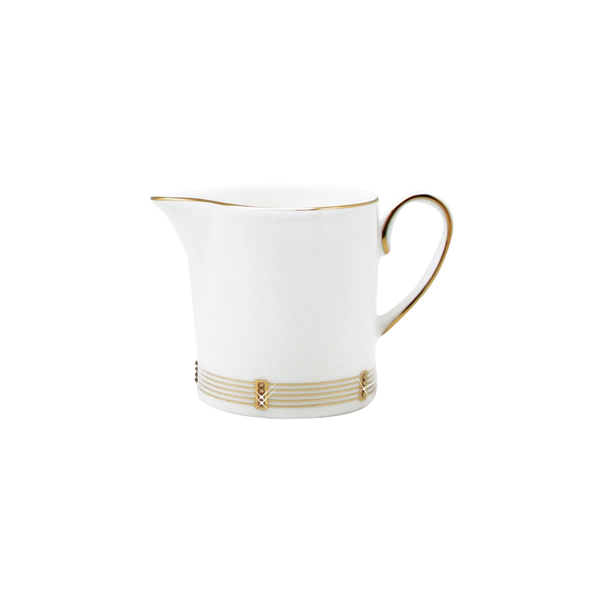 Prouna Regency Gold Creamer White Background Photo