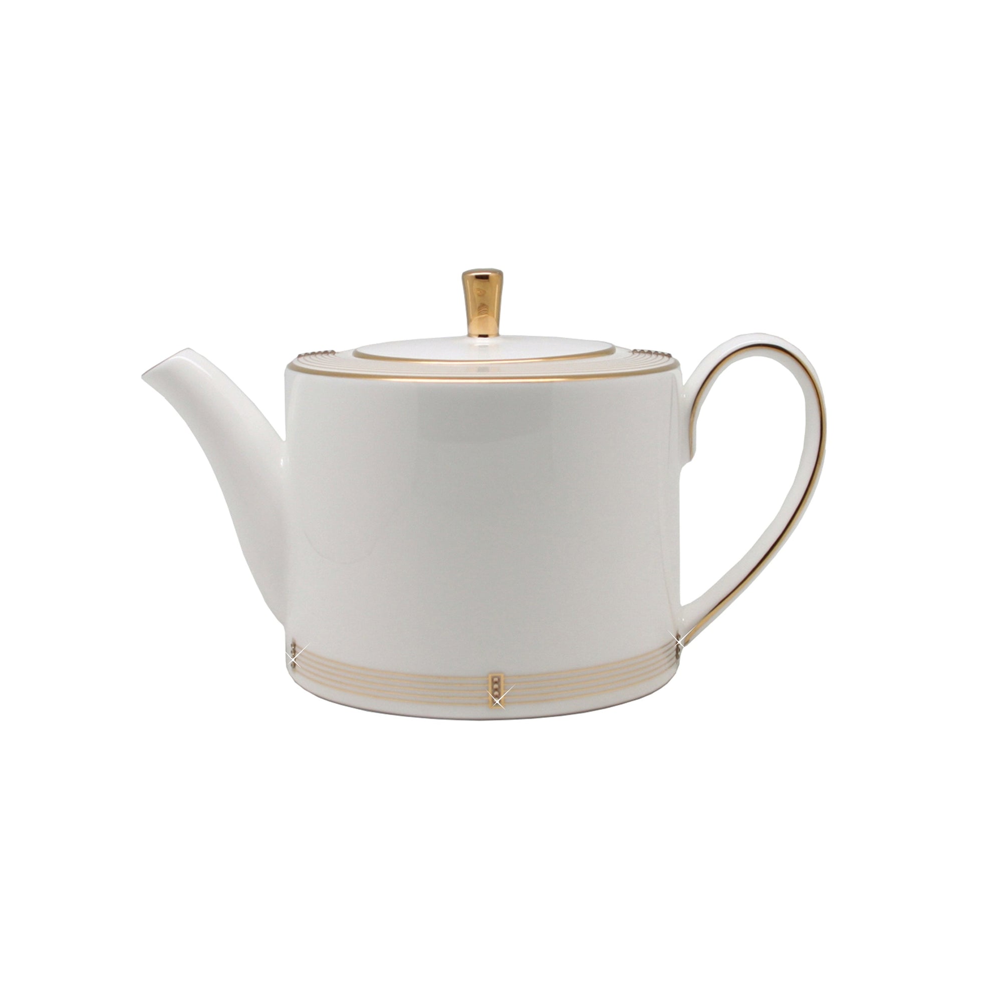Prouna Regency Gold Teapot White Background Photo
