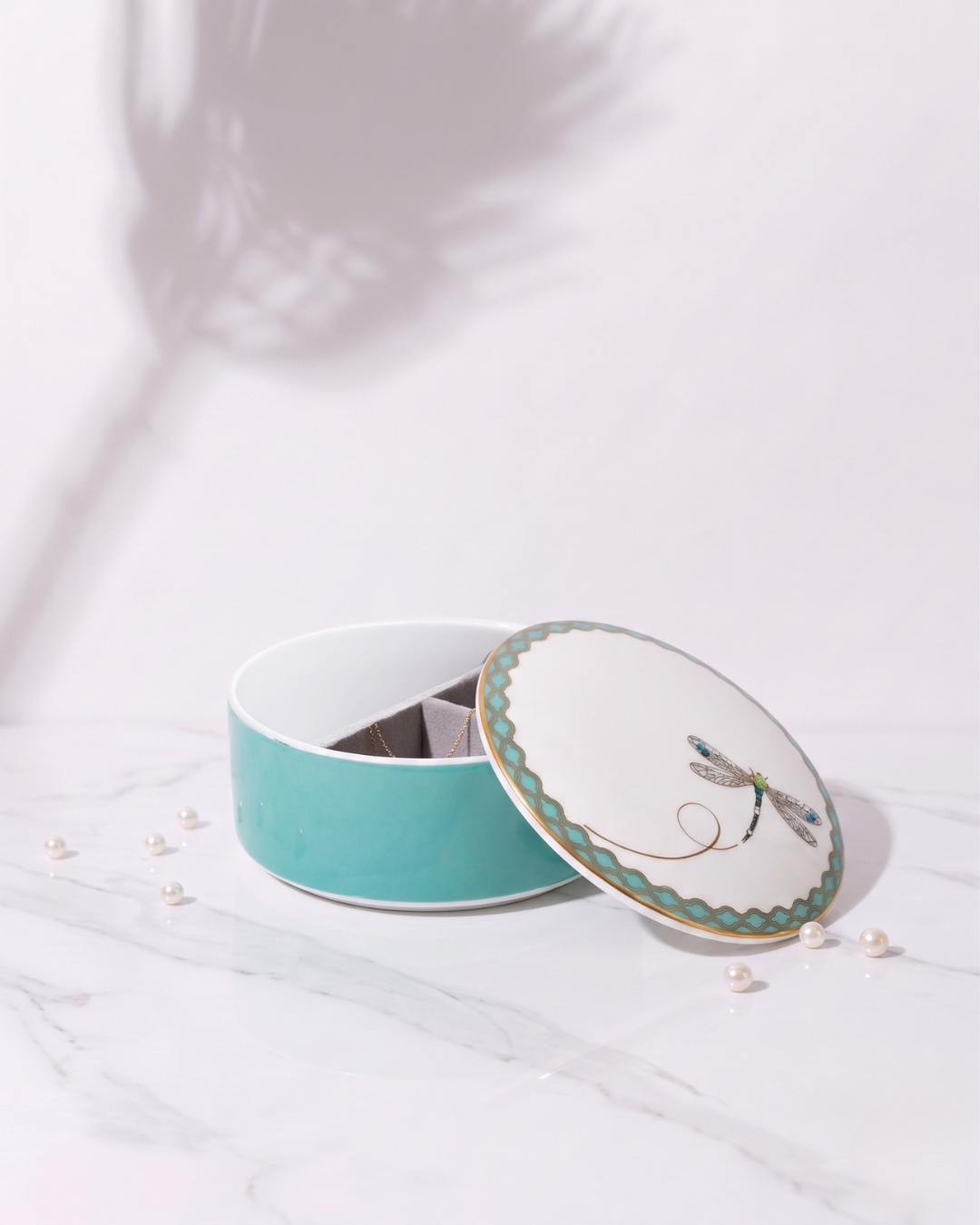 Prouna My Dragonfly Jewelry Box Open White Background Photo