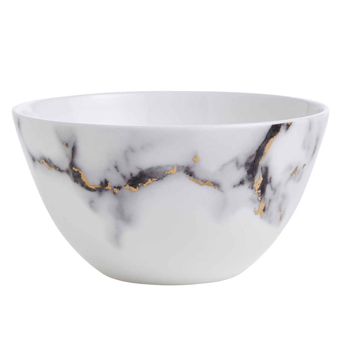 Prouna Marble Venice Fog Cereal / All Purpose Bowl White Background Photo