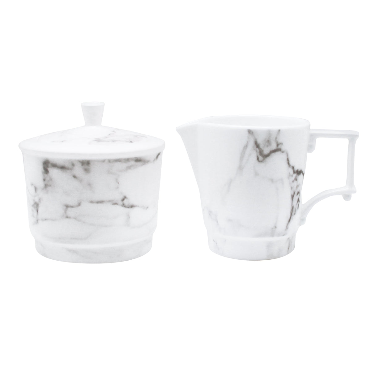 Prouna Villa Bianca Sugar &amp; Creamer Set White Background Photo