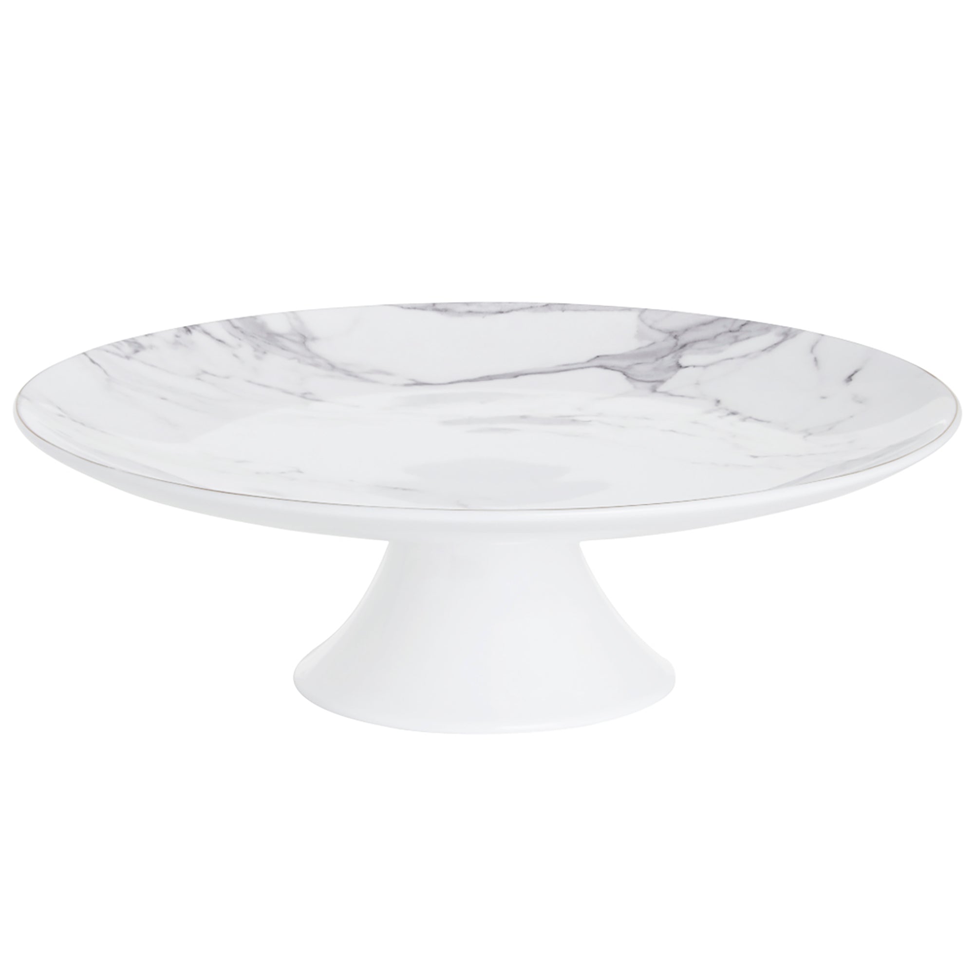 Prouna Villa Bianca Pedestal Cake Stand White Background Photo