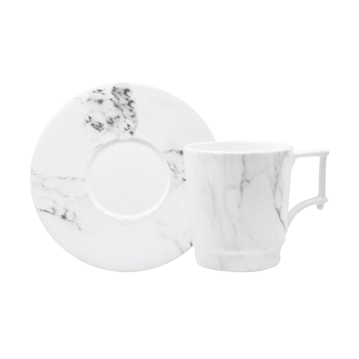 Prouna Villa Bianca Tea Cup &amp; Saucer White Background Photo