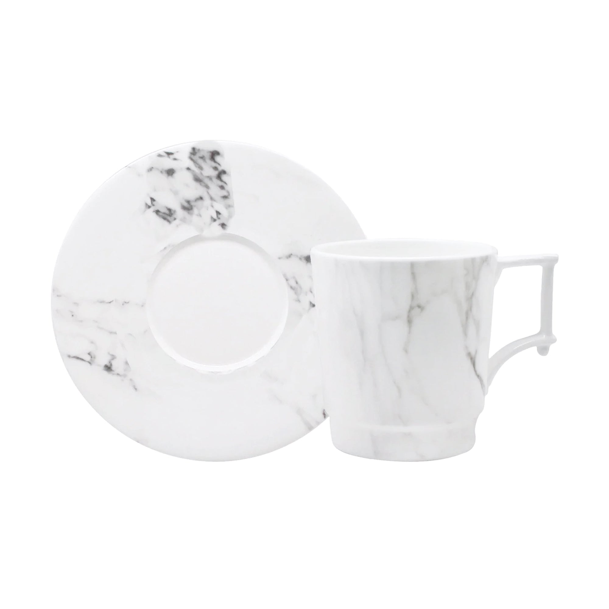 Prouna Villa Bianca Tea Cup & Saucer White Background Photo