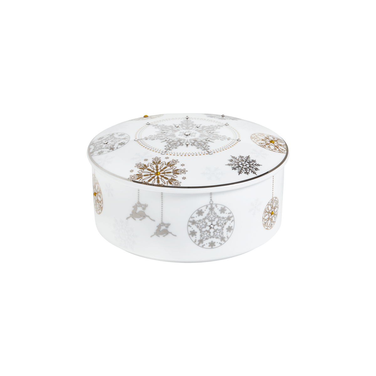 Prouna Winter Crystal Jewelry Box Closed White Background Photo