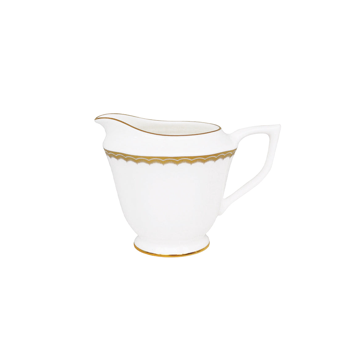 Prouna Antique Gold Creamer White Background Photo