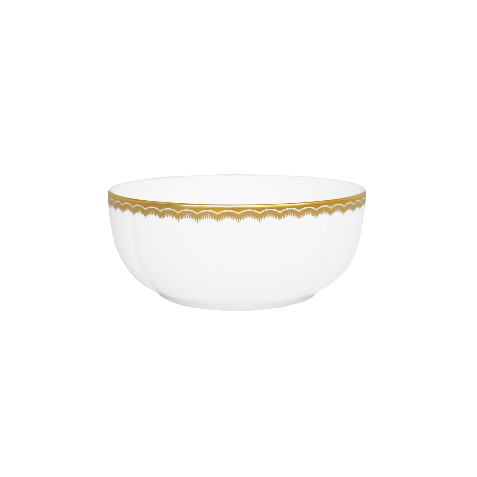 Prouna Antique Gold Cereal / All Purpose Bowl White Background Photo