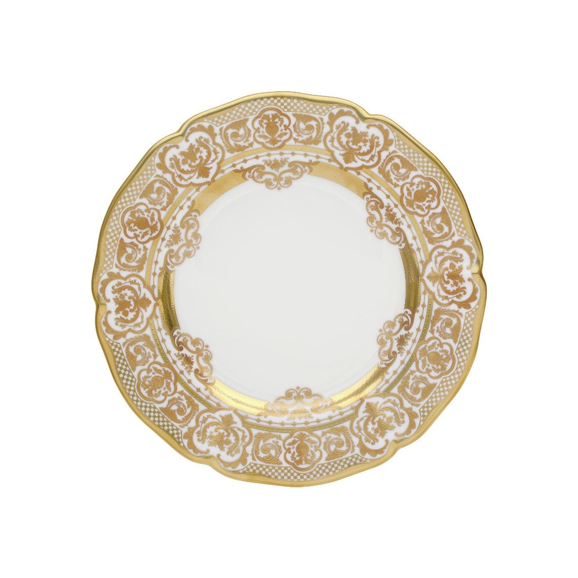 Prouna Carlsbad Queen White Salad / Dessert Plate White Background Photo