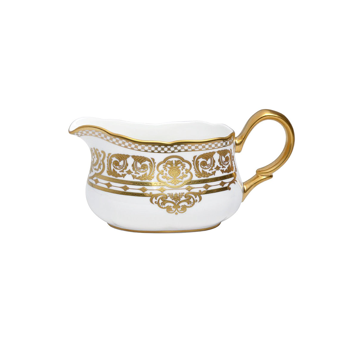 Prouna Carlsbad Queen White Gravy Boat White Background Photo