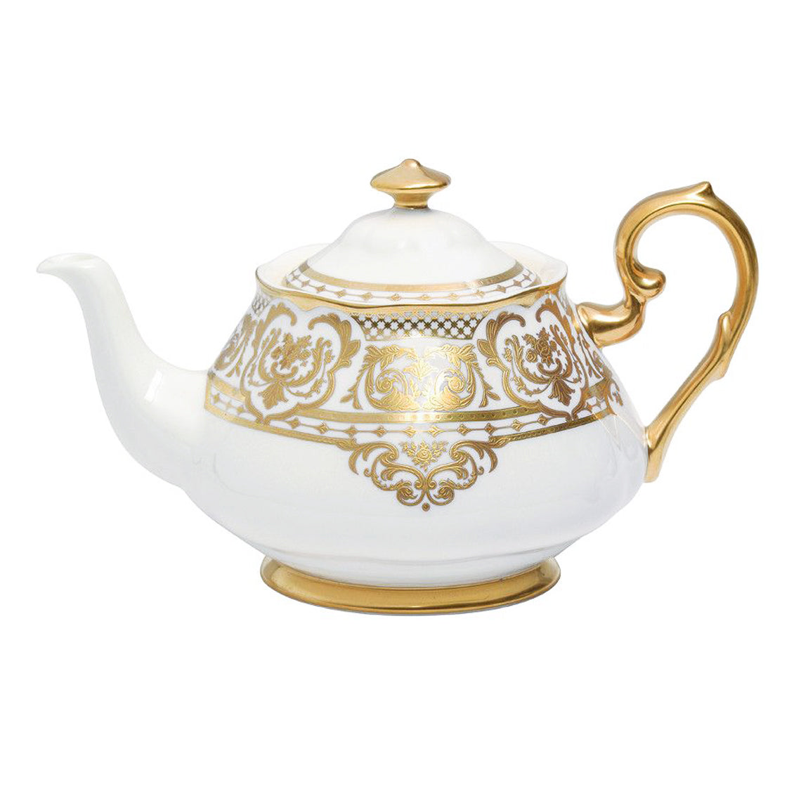 Prouna Carlsbad Queen White Teapot White Background Photo