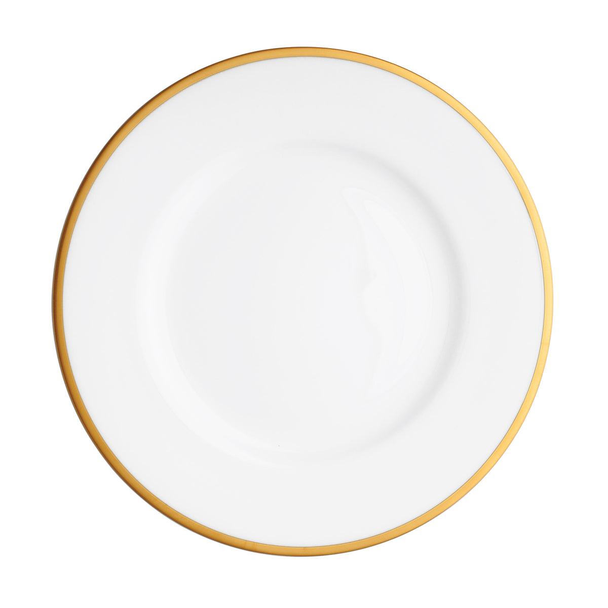 Prouna Comet Gold Dinner Plate White Background Photo