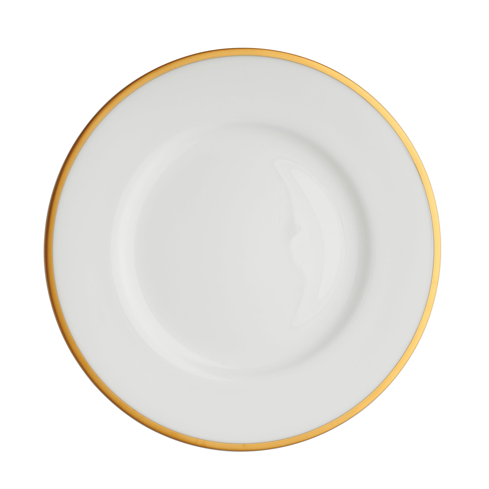 Prouna Comet Gold Dinner Plate White Background Photo