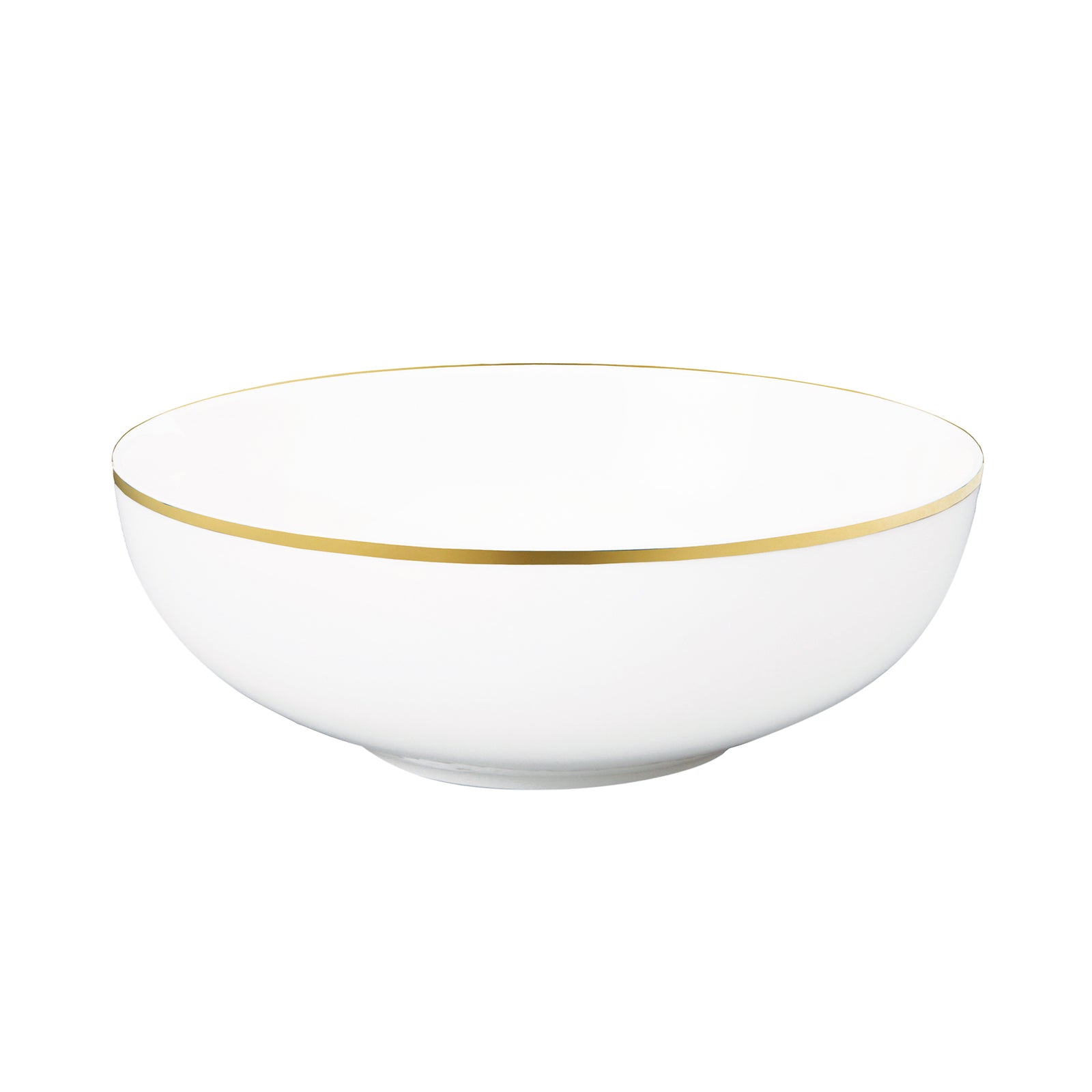 Prouna Comet Gold Serving Bowl White Background Photo