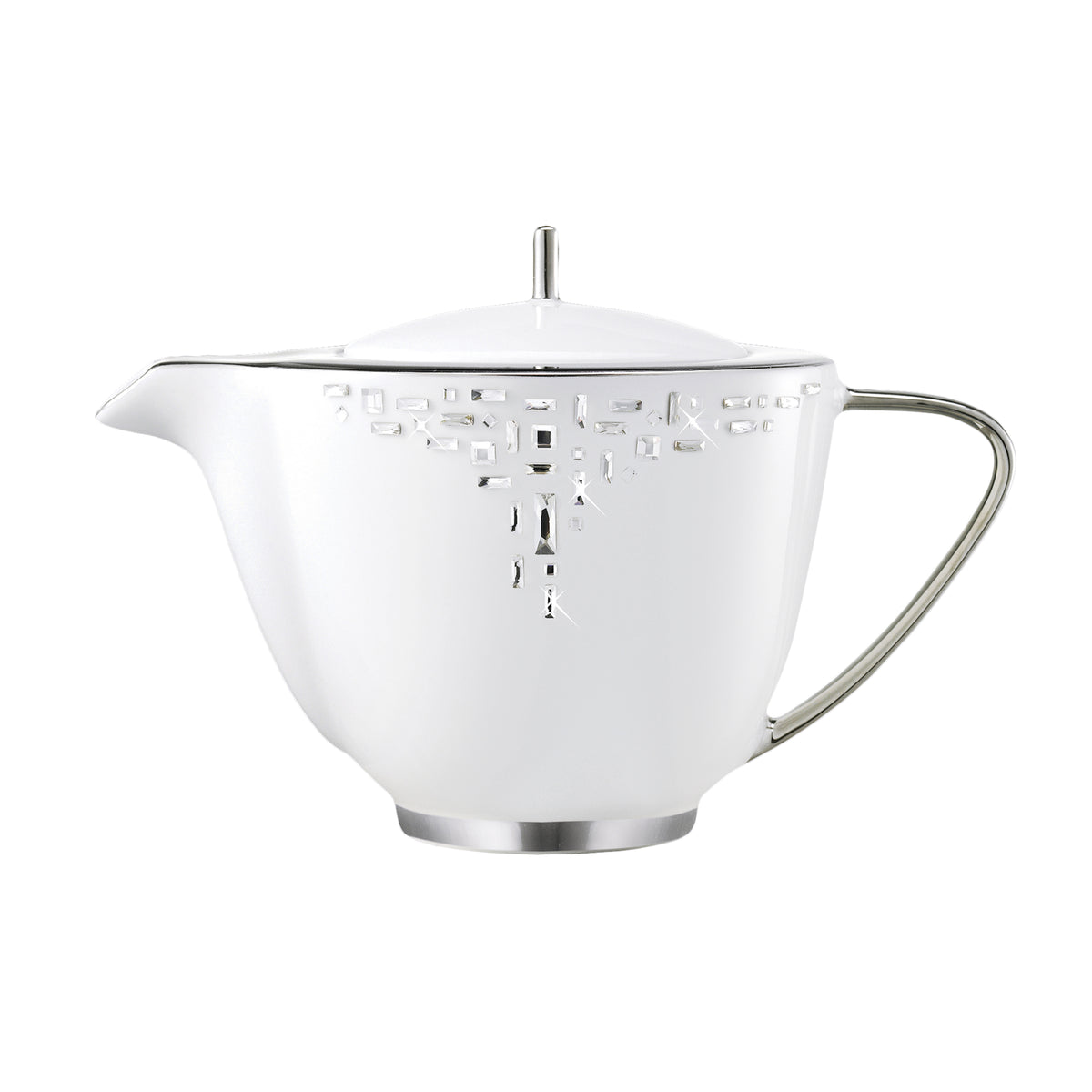 Prouna Diana Black / Platinum Teapot White Background Photo