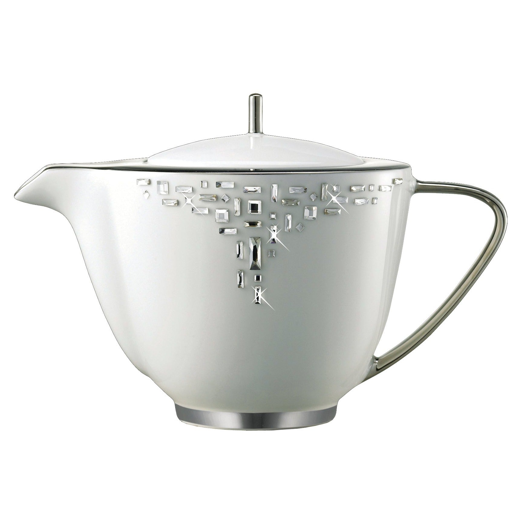 Prouna Diana Black / Platinum Teapot White Background Photo
