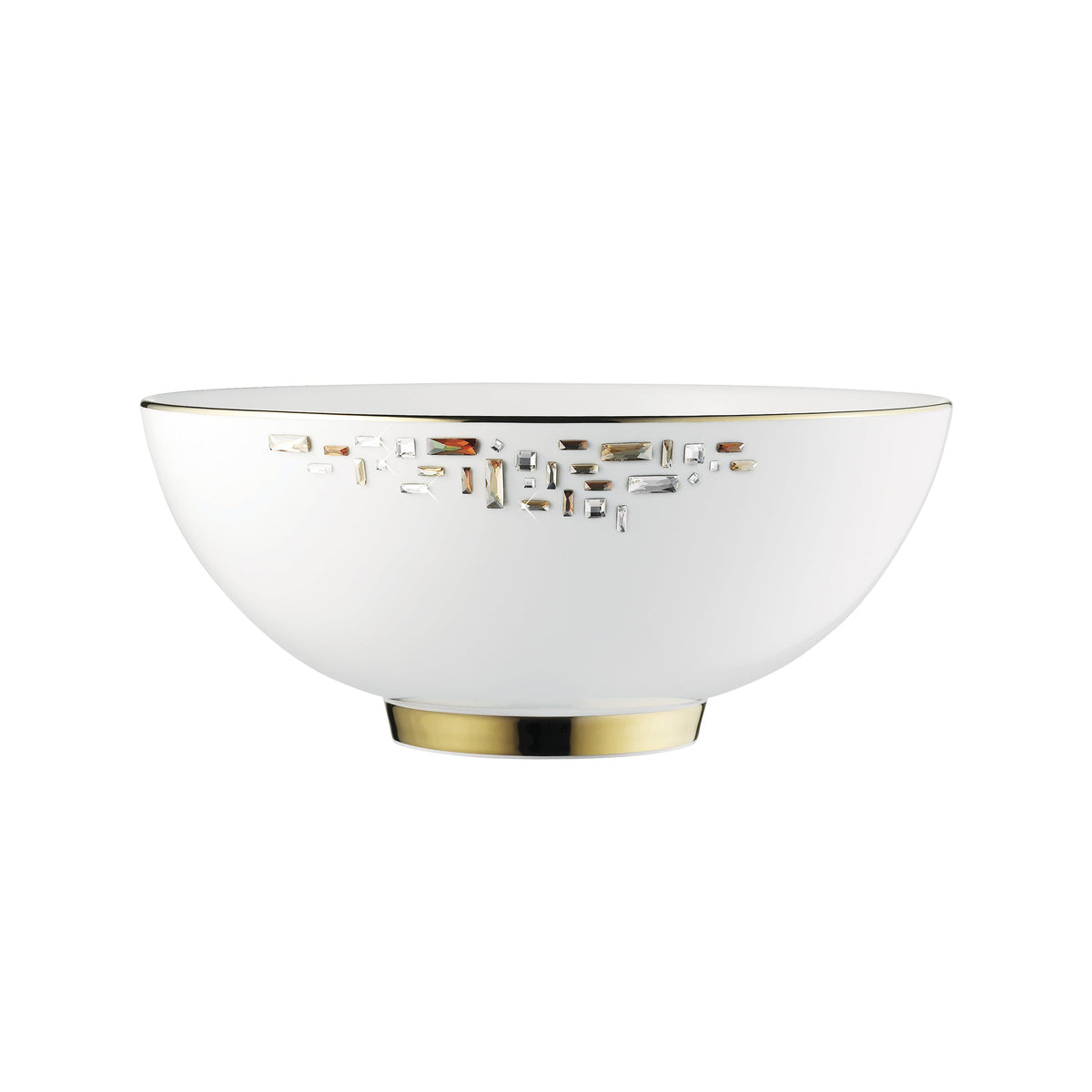 Prouna Diana Gold Serving Bowl White Background Photo