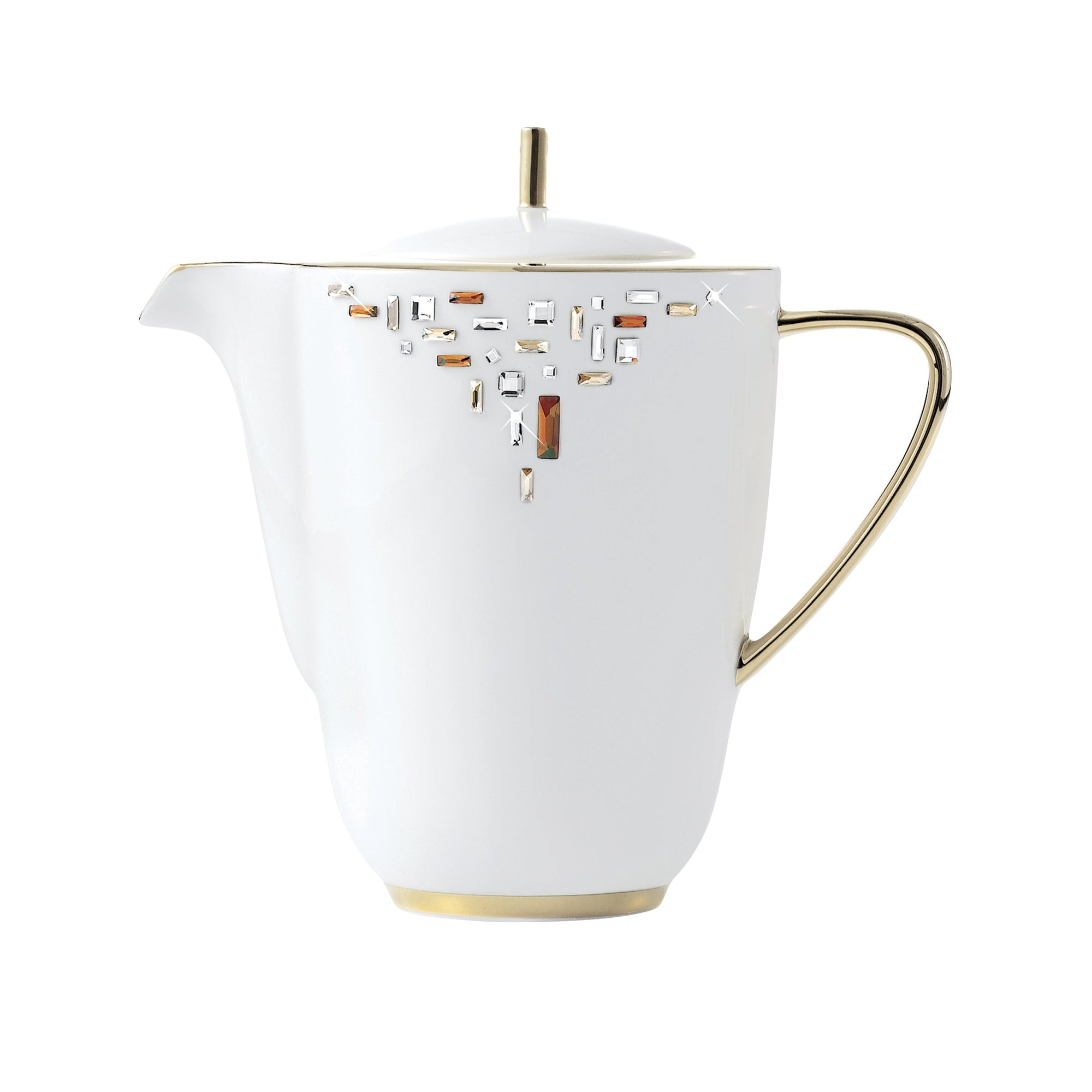 Prouna Diana Gold Coffee Pot White Background Photo