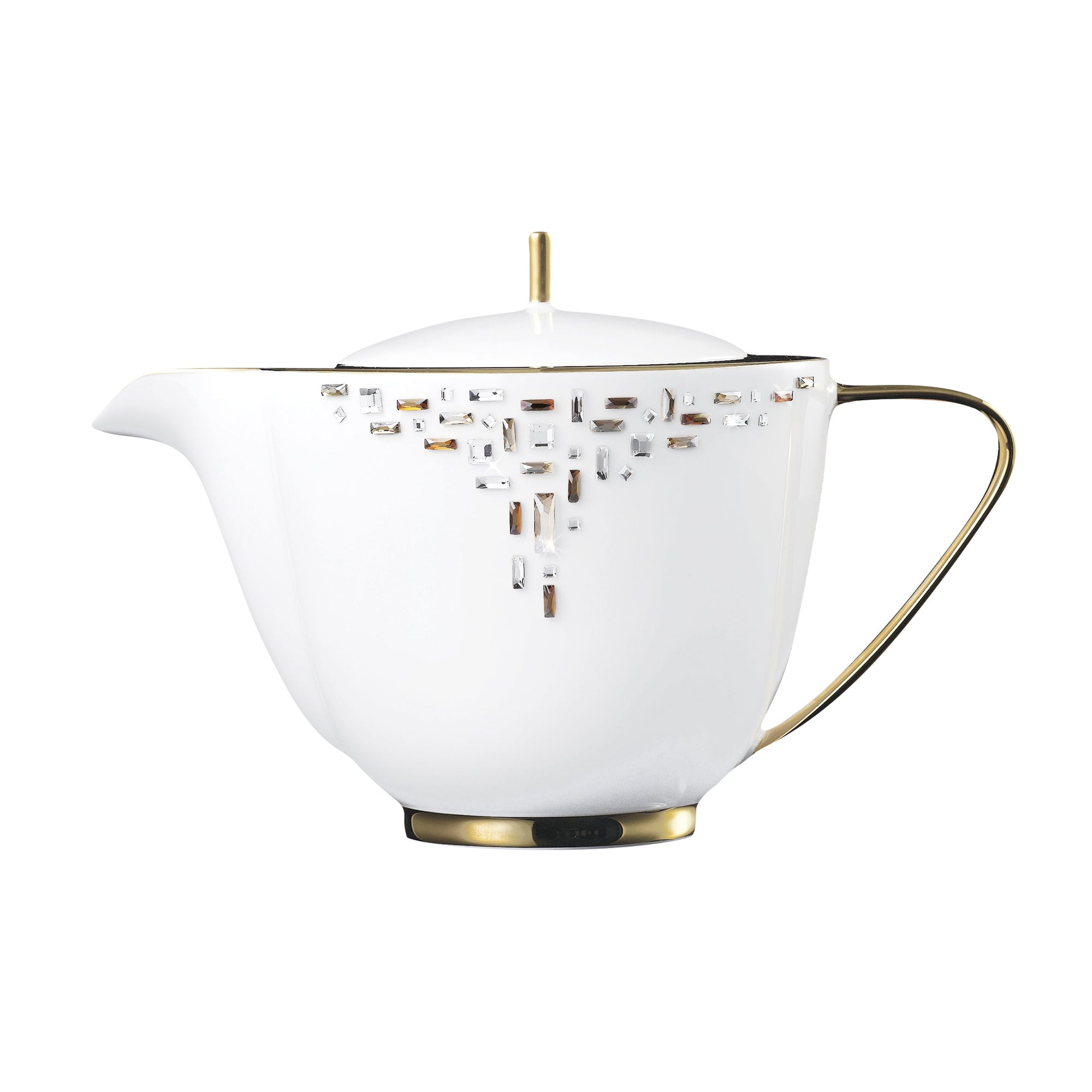 Prouna Diana Gold Teapot White Background Photo