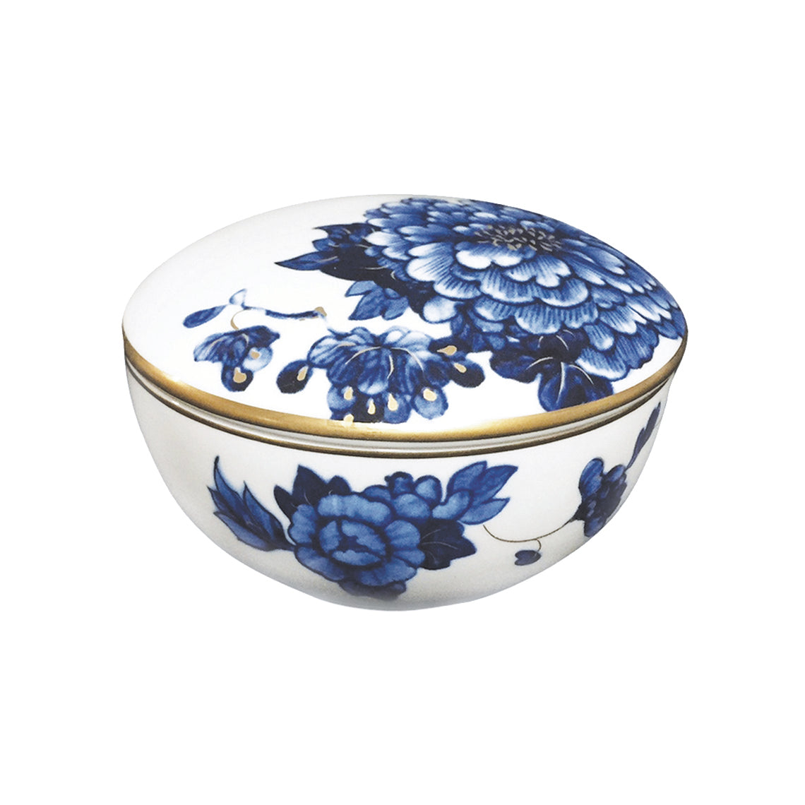 Emperor Flower Covered All Purpose Bowl White Background Photo