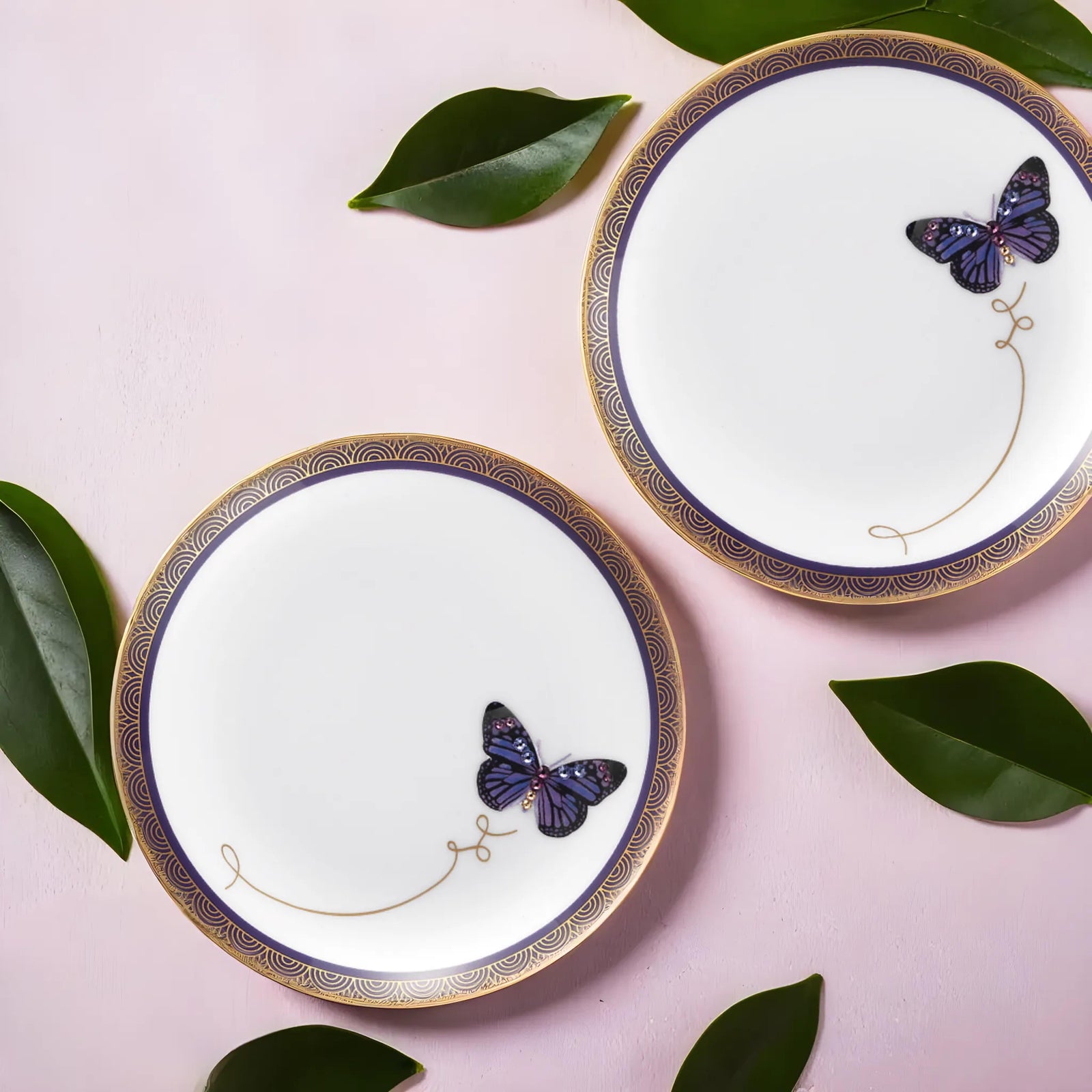Prouna My Butterfly Small Jewelry Tray Set of 4 White Background Photo