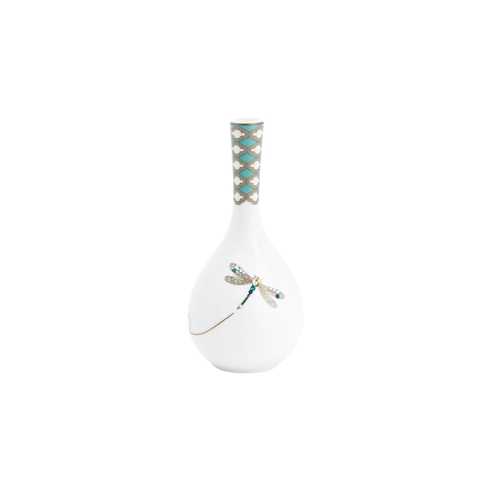 Prouna My Dragonfly Bud Vase White Background Photo