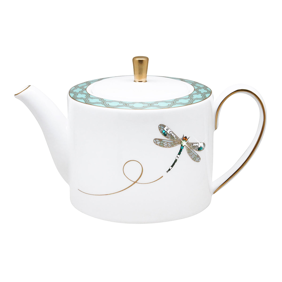 Prouna My Dragonfly Teapot White Background Photo