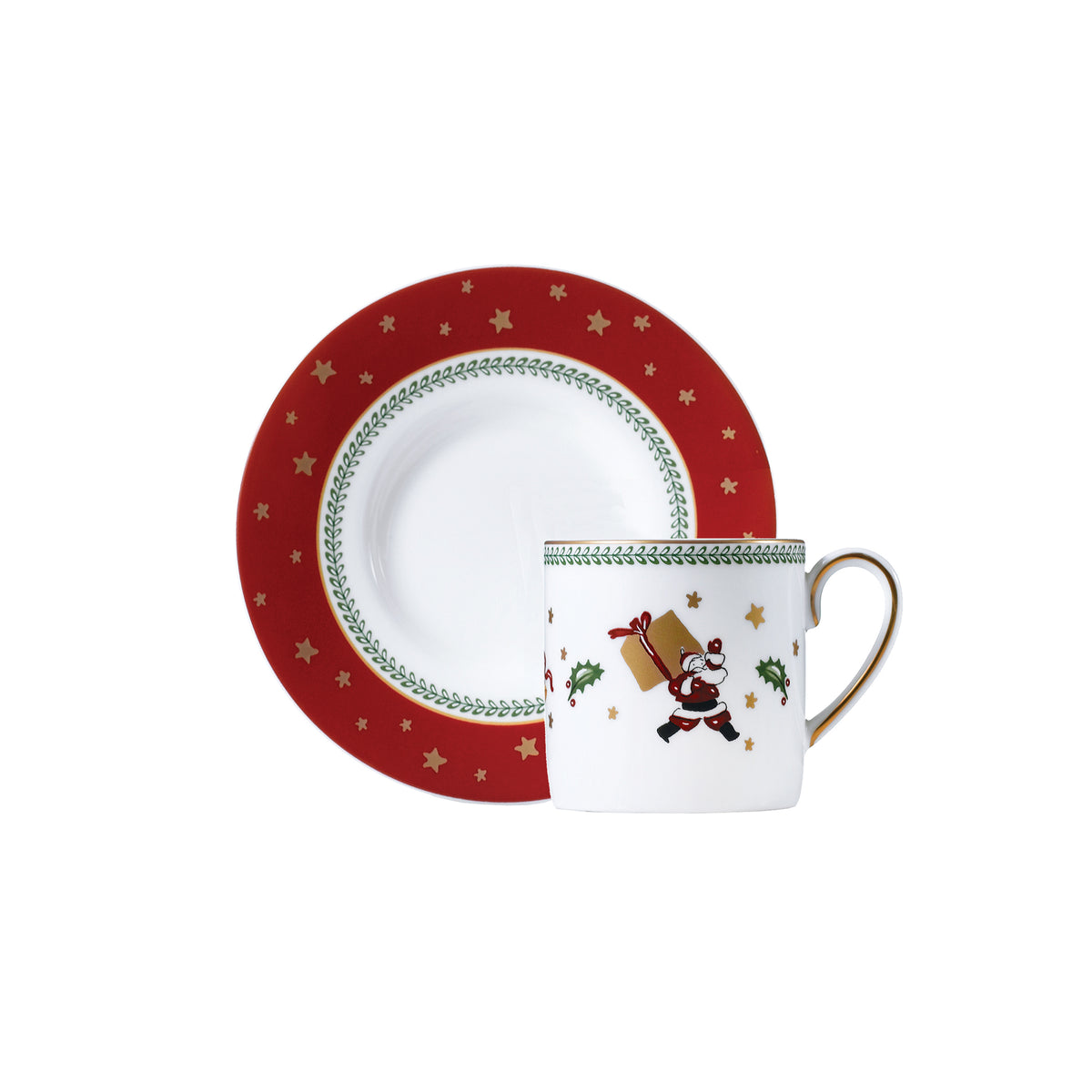 Prouna My Noel Espresso Cup &amp; Saucer White Background Photo