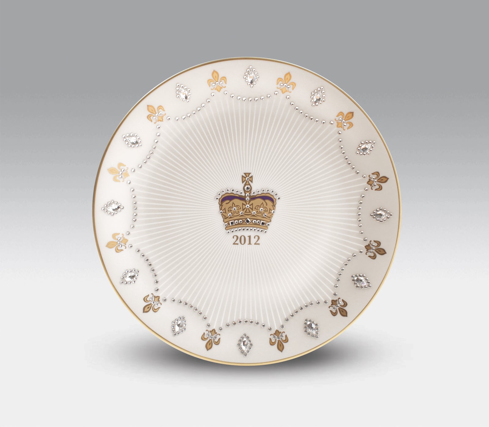 Queens Diamond Jubilee Plate Silver